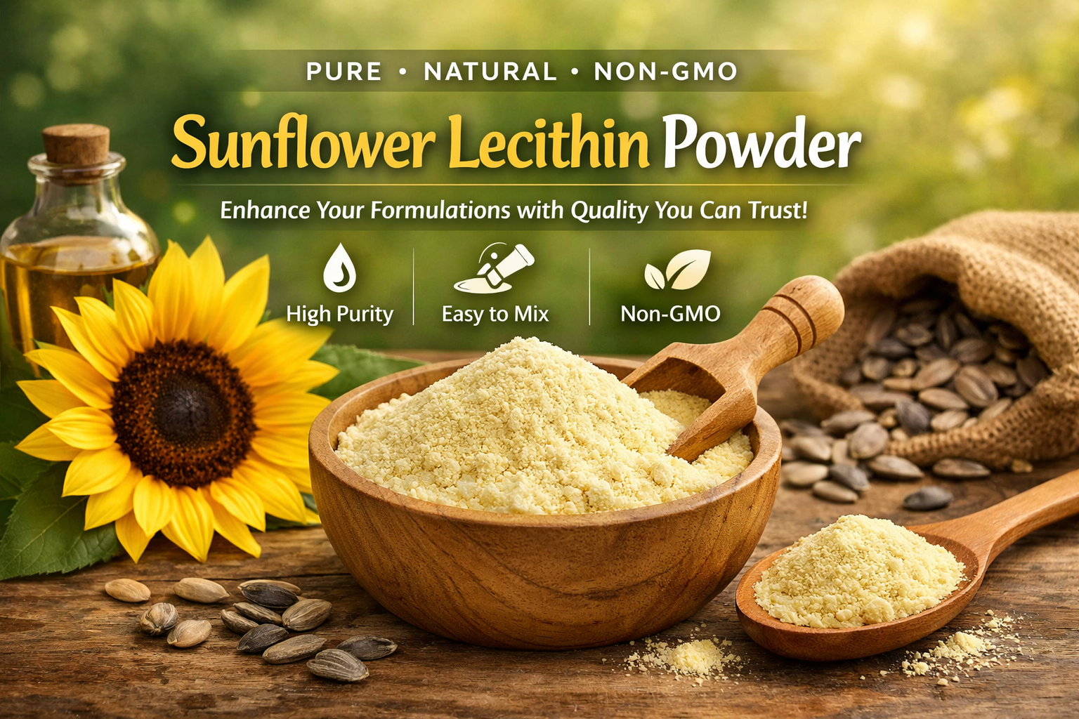 Deoiled Sunflower Lecithin Powder LeciPOW SF95